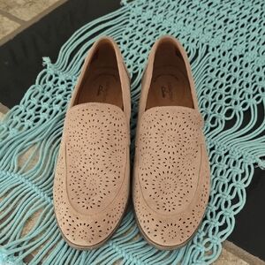 Clarks Collection Trish Calla Sand Suede Loafers